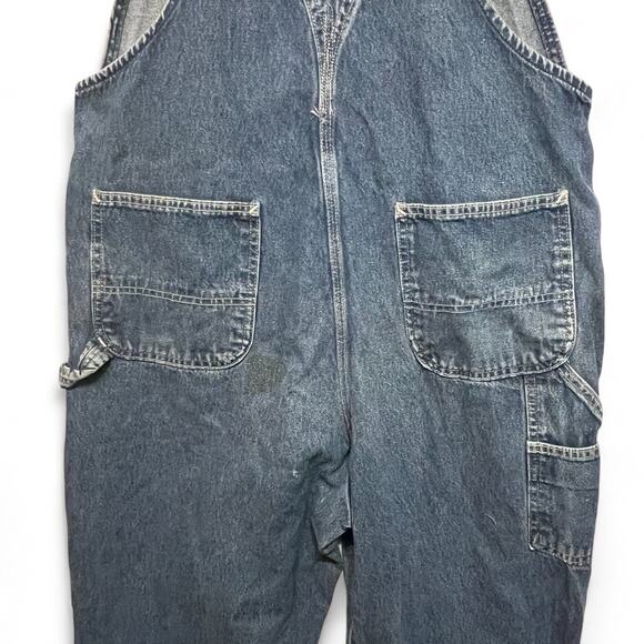 Carhartt Mens Washed Distressed Overalls Denim 38x36 Darkstone Series R07-DST - Picture 10 of 12